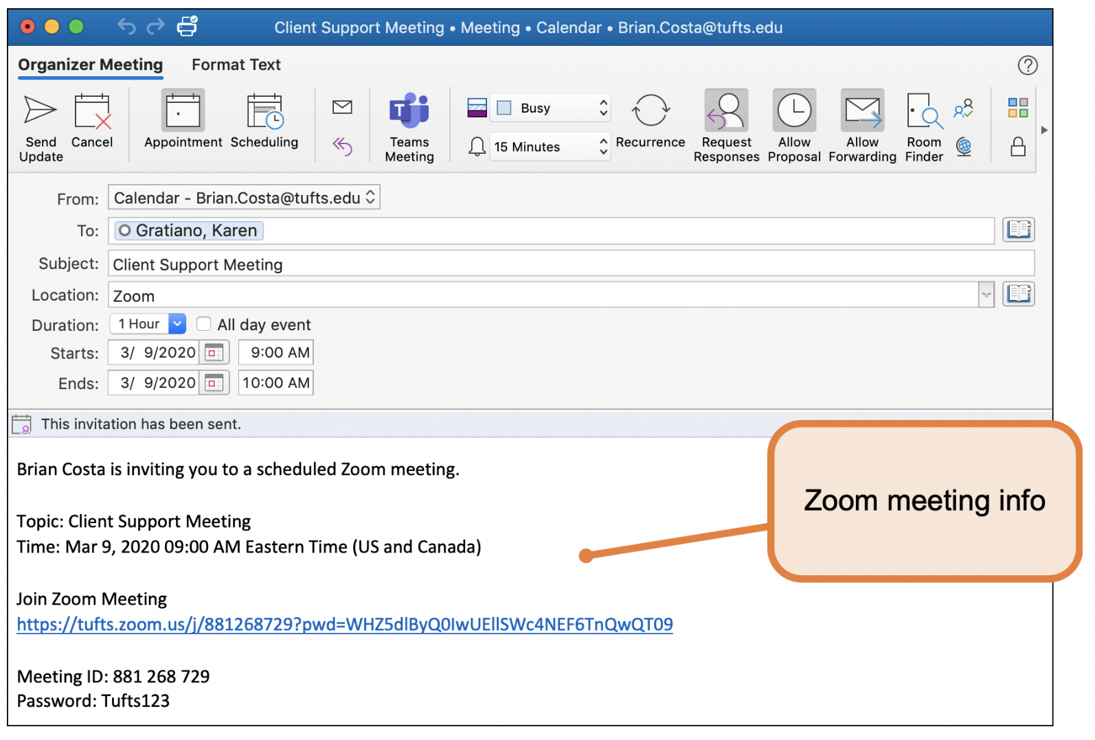 Available Time Slot For Meeting Email Template